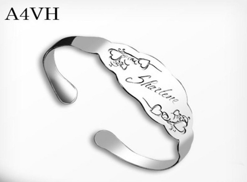 Thin Heart cuff bracelet