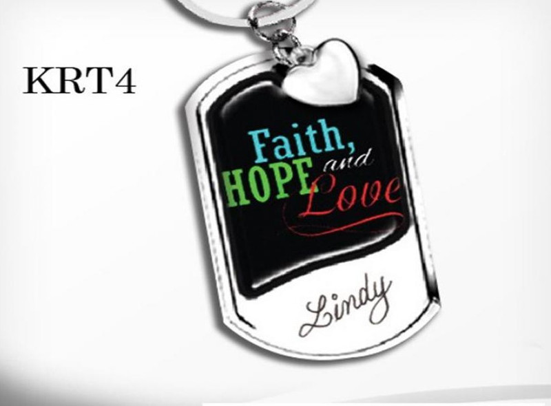 Faith Hope and Love keyring
