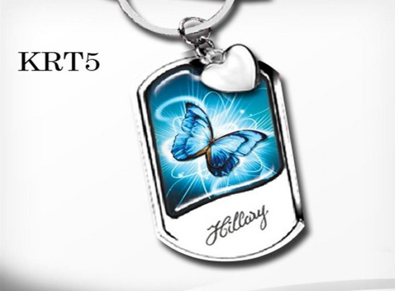 Blue Butterfly Keyring