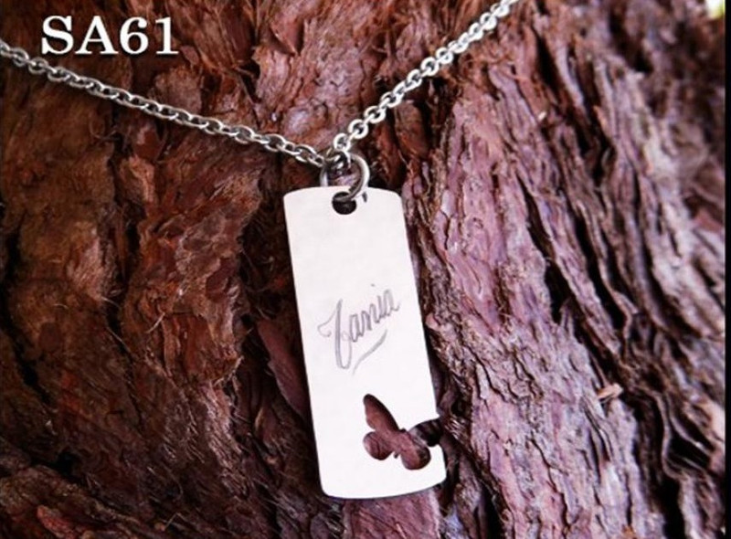 Butterfly Tag Pendant