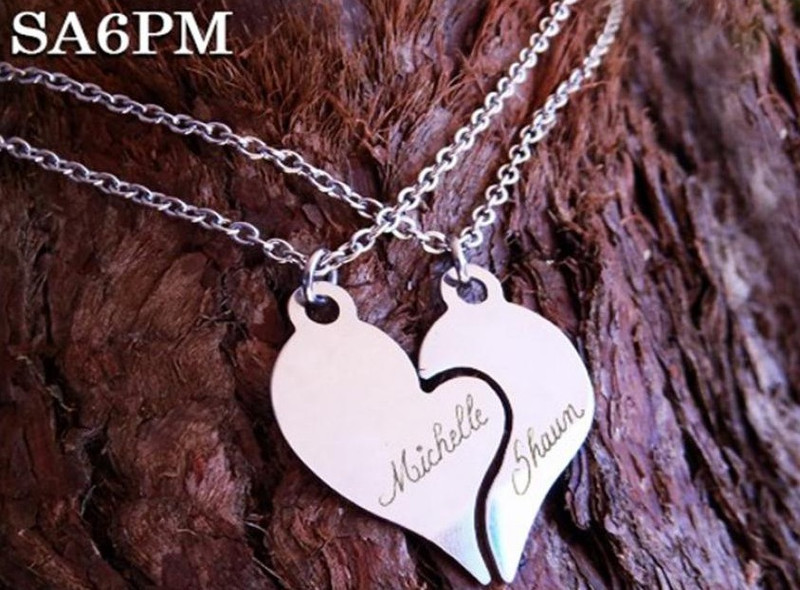 Matching Heart Pendants