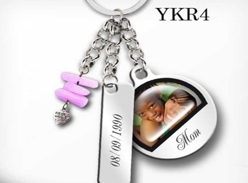 Round Keyring with date plate