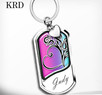 Pink Heart Keyring